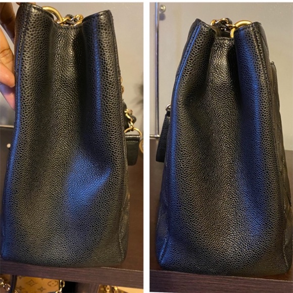 SHARING RARE CHANEL GST XL Caviar Quilted Bag 💗💕 - Picture 11 of 12